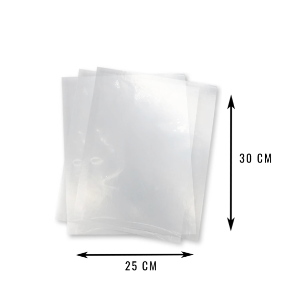 100 Bolsas Vacio Lisas 25x30